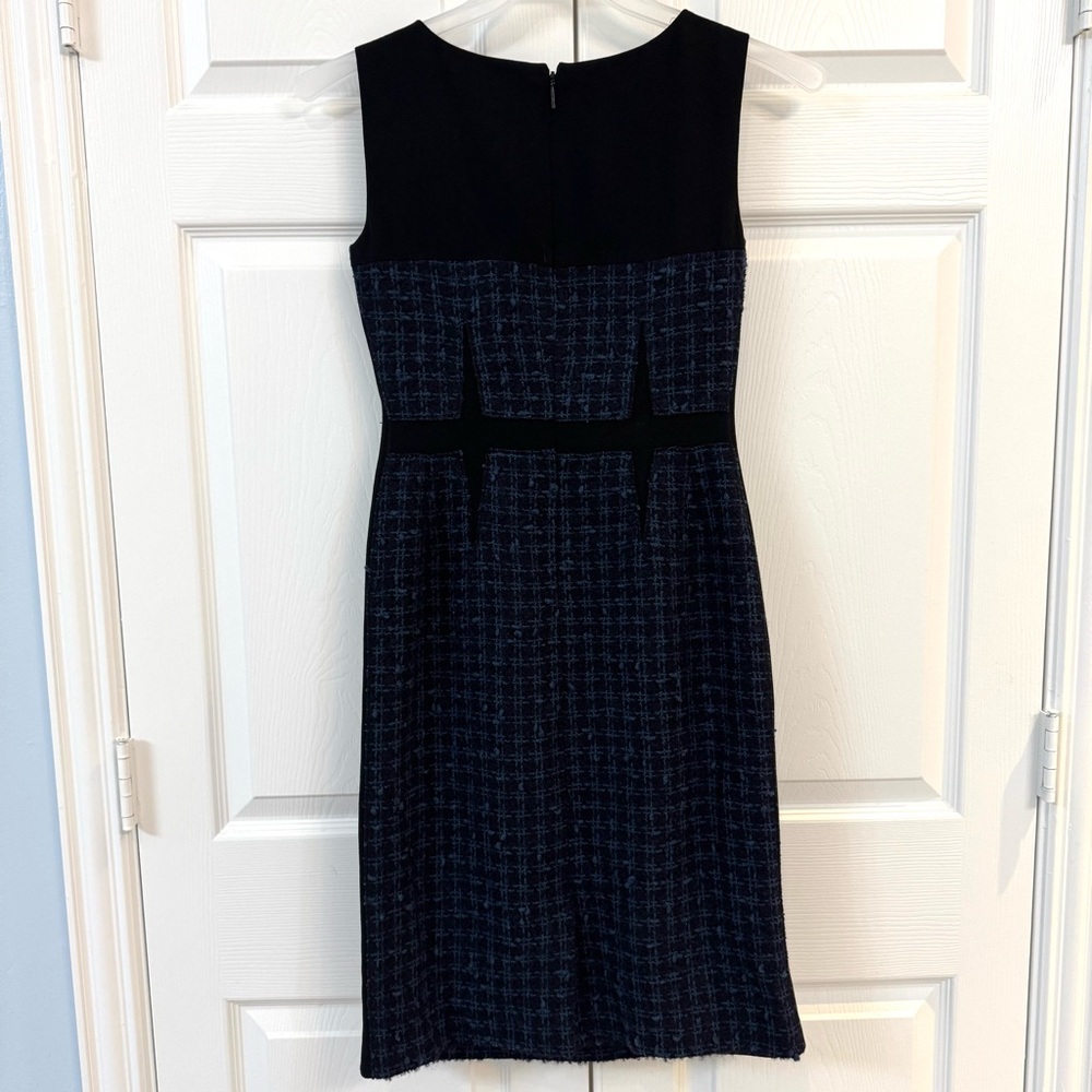 TORY BURCH Tweed Pattern Sheath MIDI Dress - Picture 6 of 10